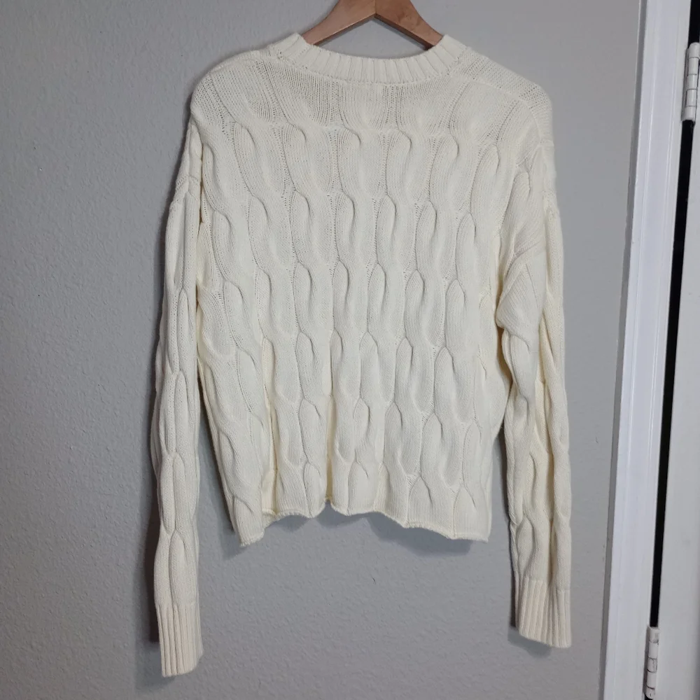 Pistola Eva Crew Neck Cable Knit Sweater